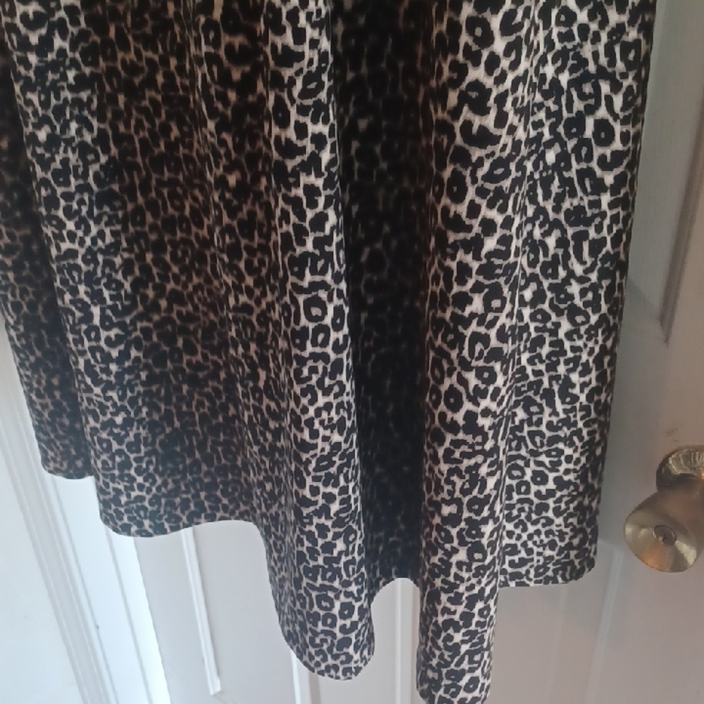 Halston Heritage Black and Brown Midi Dress, 22 - Picture 6 of 9